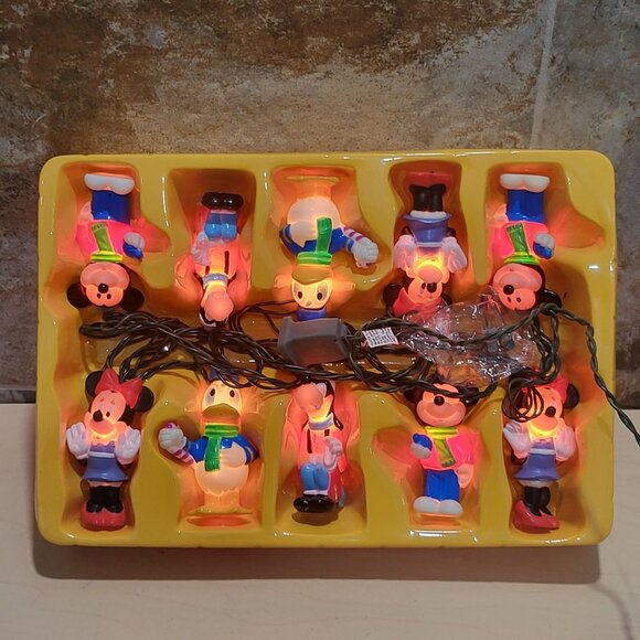 10 Light Mickey & Friends Tree Trimmer Set Minami Christmas String Lights - Picture 10 of 14